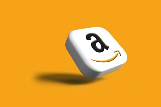 a close up of a dice with an amazon logo on it